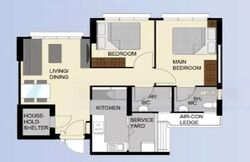 Blk 224C Matilda Edge (Punggol), HDB 3 Rooms #539537061